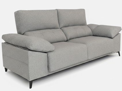 Canapé droit coulissant design moderne | Confort réglable et assises extensibles