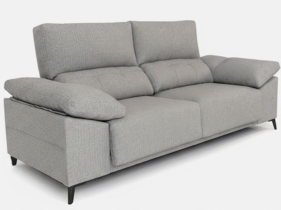 Canapé droit coulissant design moderne | Confort réglable et assises extensibles