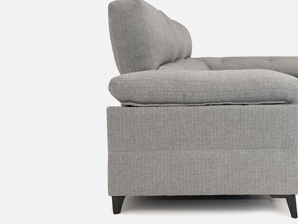 Canapé droit coulissant design moderne | Confort réglable et assises extensibles