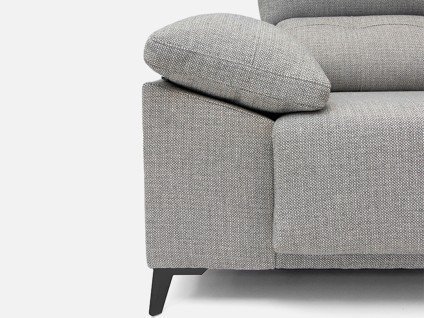 Canapé droit coulissant design moderne | Confort réglable et assises extensibles