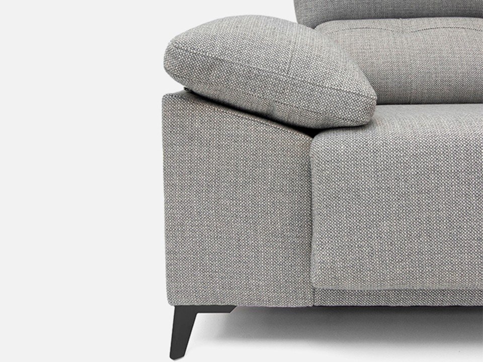 Canapé droit coulissant design moderne | Confort réglable et assises extensibles