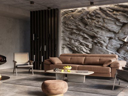 Canapé alliant esthétique chaleureuse et confort modulable | Sofalia