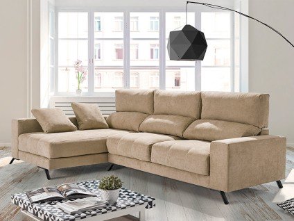 Canapé d’angle coulissant moderne – Assise profonde et confortable
