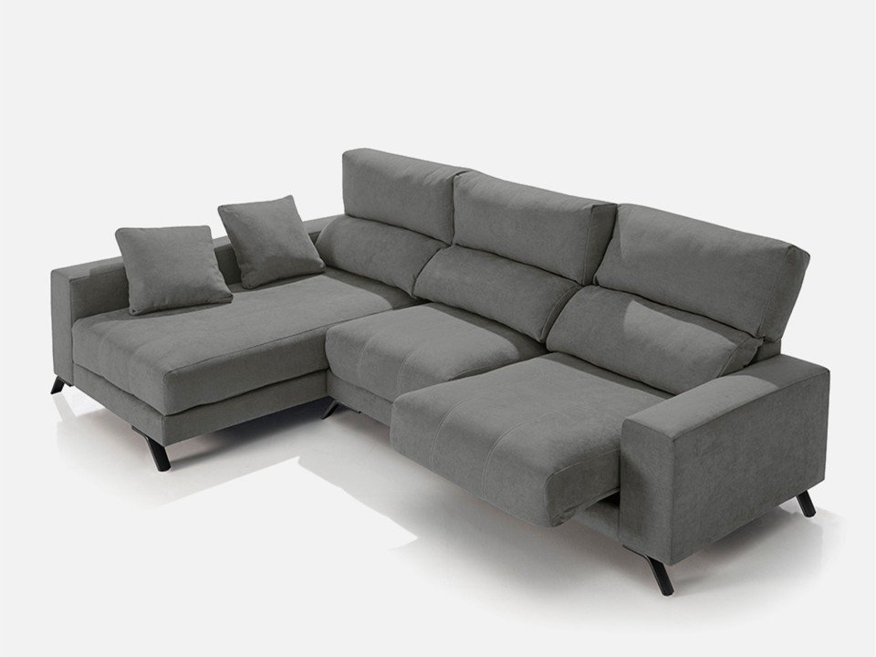 Canapé d’angle coulissant moderne – Assise profonde et confortable
