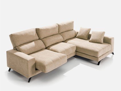 Canapé d’angle coulissant moderne – Assise profonde et confortable