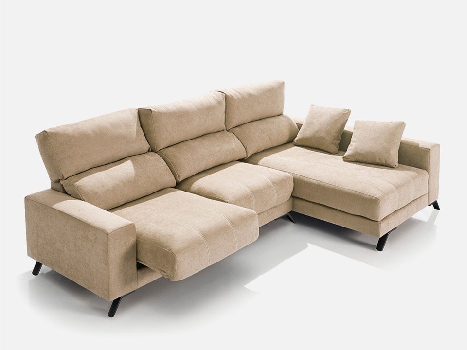 Canapé d’angle coulissant moderne – Assise profonde et confortable