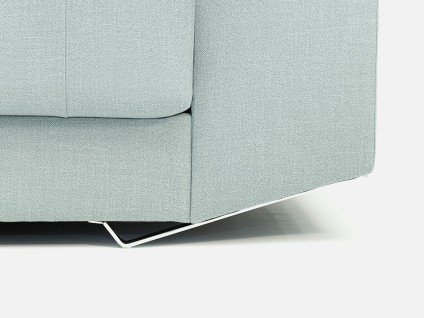 Canapé d'angle coulissant avec capitonnage du plus bel effet
