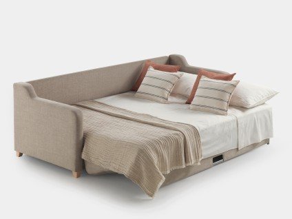 Canapé convertible à ouverture transversale pour gagner de l'espace