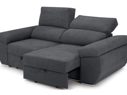 Canapé 2 places extra coulissant – Accoudoirs galbés | Confort & Design
