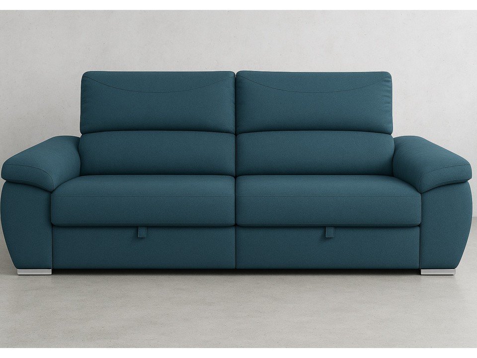 Canapé 2 places extra coulissant – Accoudoirs galbés | Confort & Design