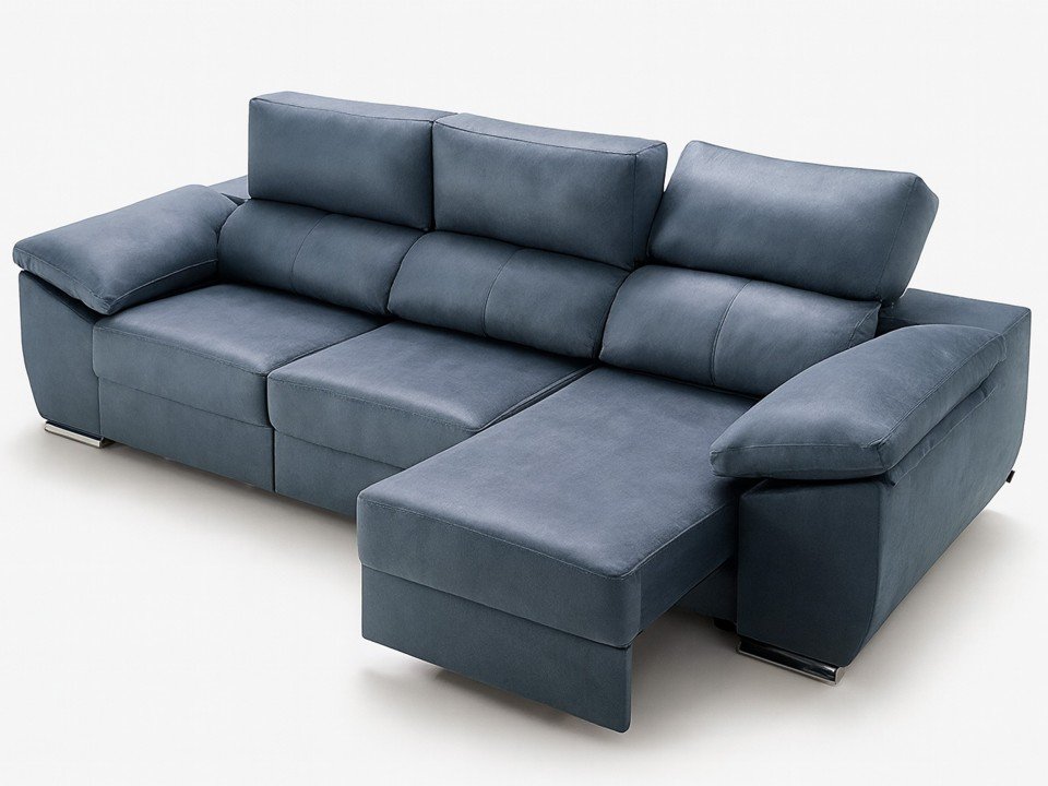 Canapé mousse ergonomique 35kg et 3 assises extra-coulissantes