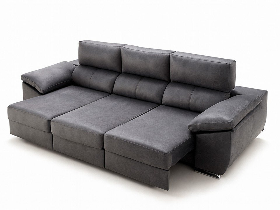 Canapé mousse ergonomique 35kg et 3 assises extra-coulissantes