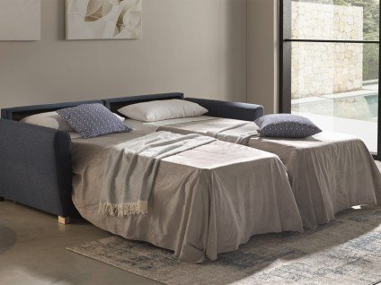 2 couchages dans un même canapé-lit pour plus d'indépendance de couchage