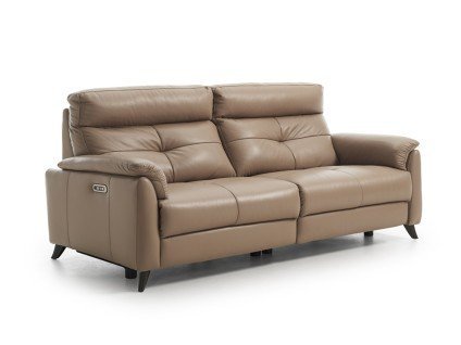 Canapé relax électrique avec finition capitonnée