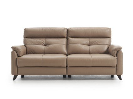 Canapé relax électrique avec finition capitonnée