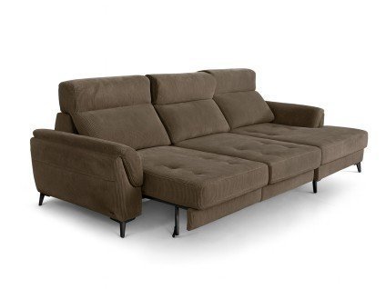 canapé d'angle velours côtelé extensible ARBOIS