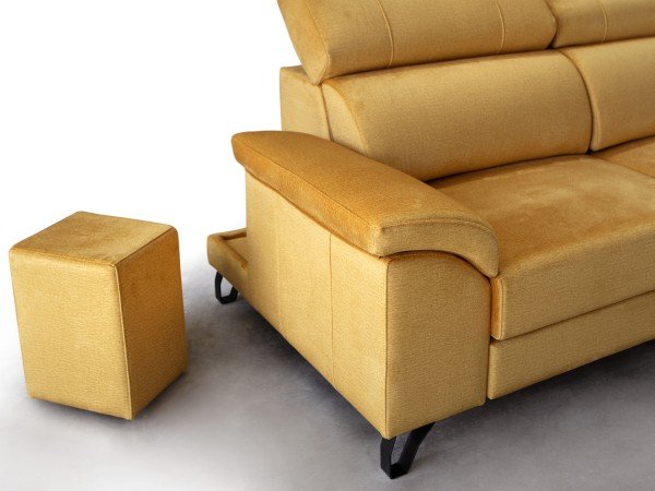 Canapé extra-coulissant avec poufs SAINT-GERMAIN