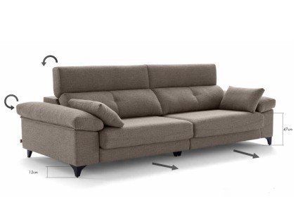 Canapé alliant esthétique chaleureuse et confort modulable | Sofalia