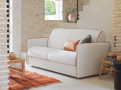 Canapé-lit de grande élégance avec matelas 18 cm